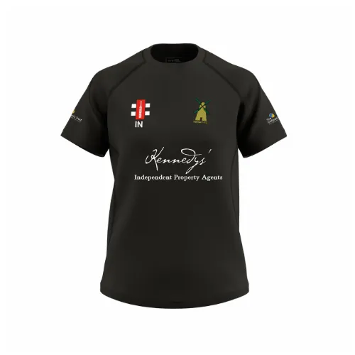 gray-nicolls-tadworth-cricket-club-donna-gts-t-shirt-manica-corta-nero image 1
