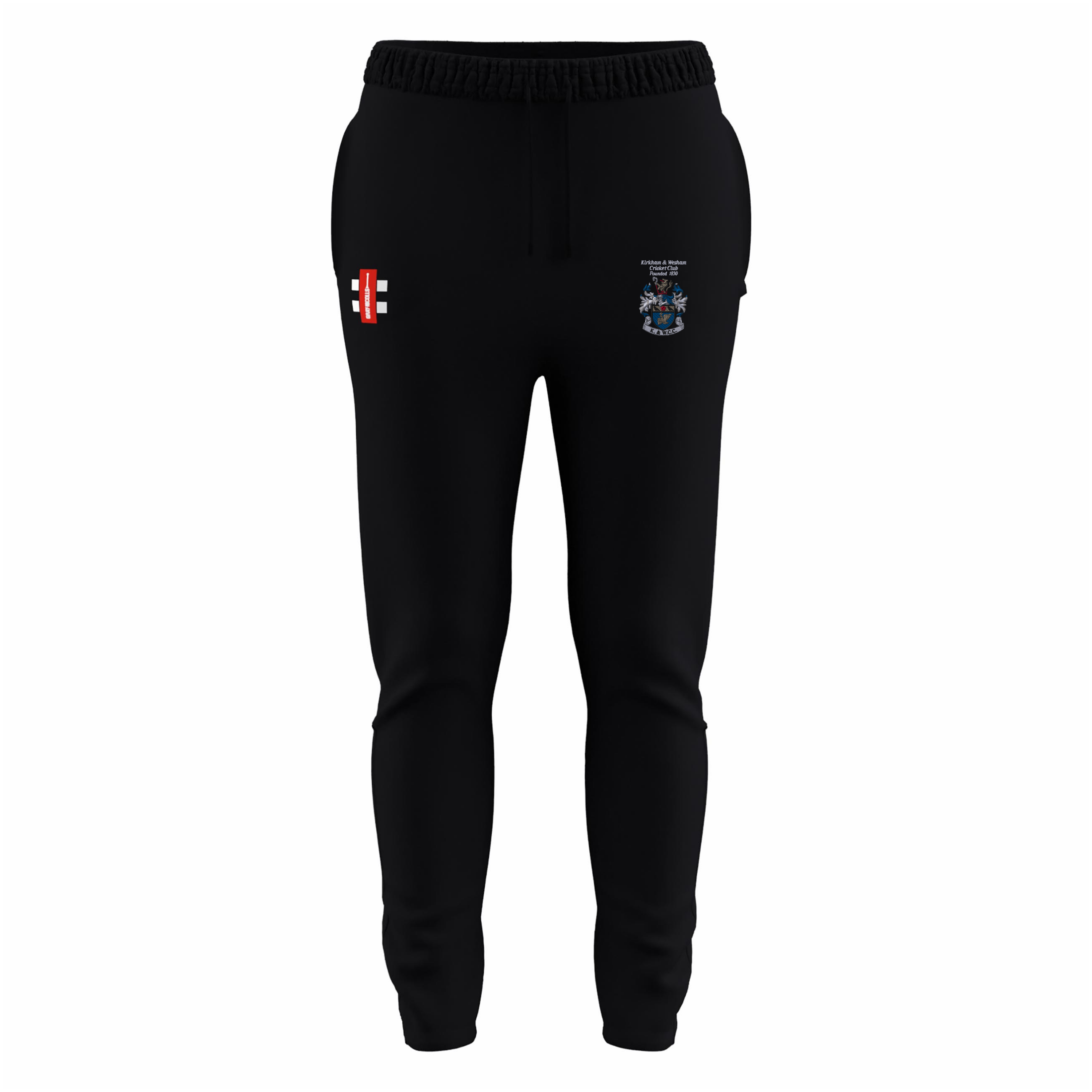 gray-nicolls-gts-pantaloni-training-kirkham-wesham-cricket-club-donna-nero image 1
