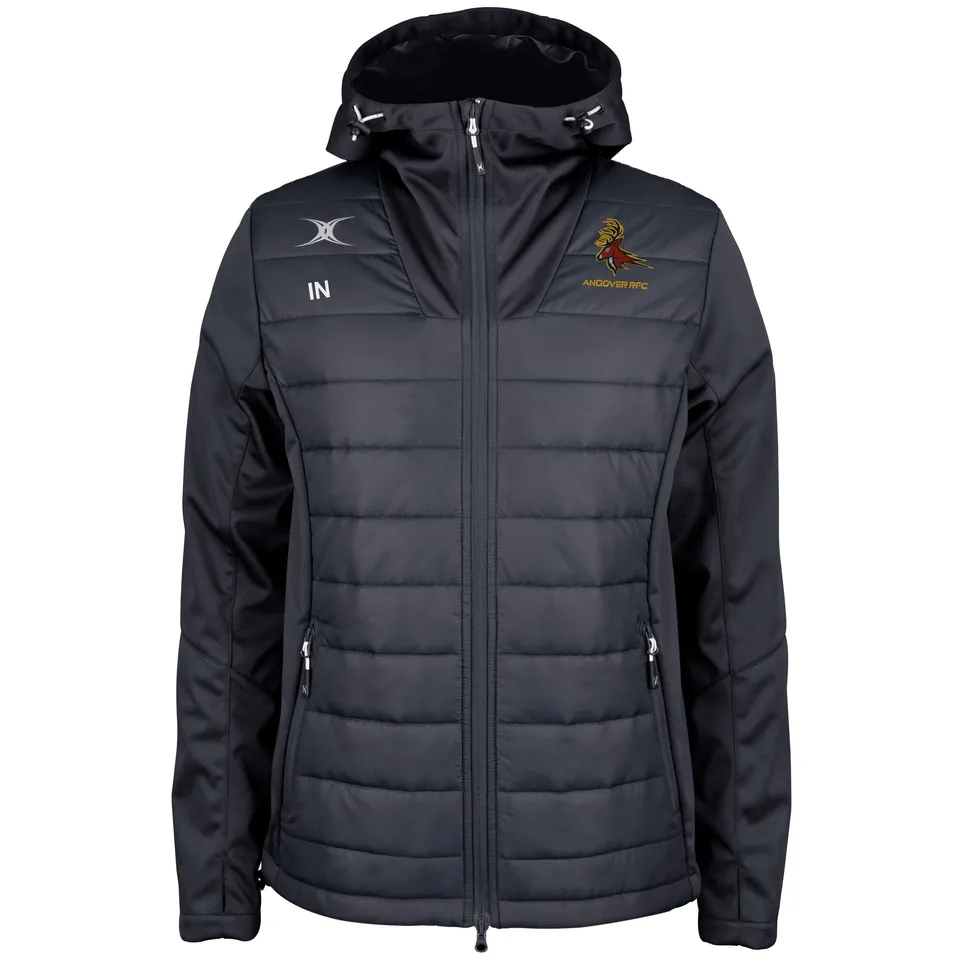 gilbert-rugby-andover-rfc-pro-giacca-full-zip-nera-senior image 1