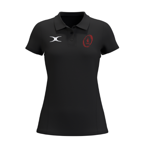 gilbert-rugby-army-rugby-union-atom-polo-manica-corta-nera-donna image 1