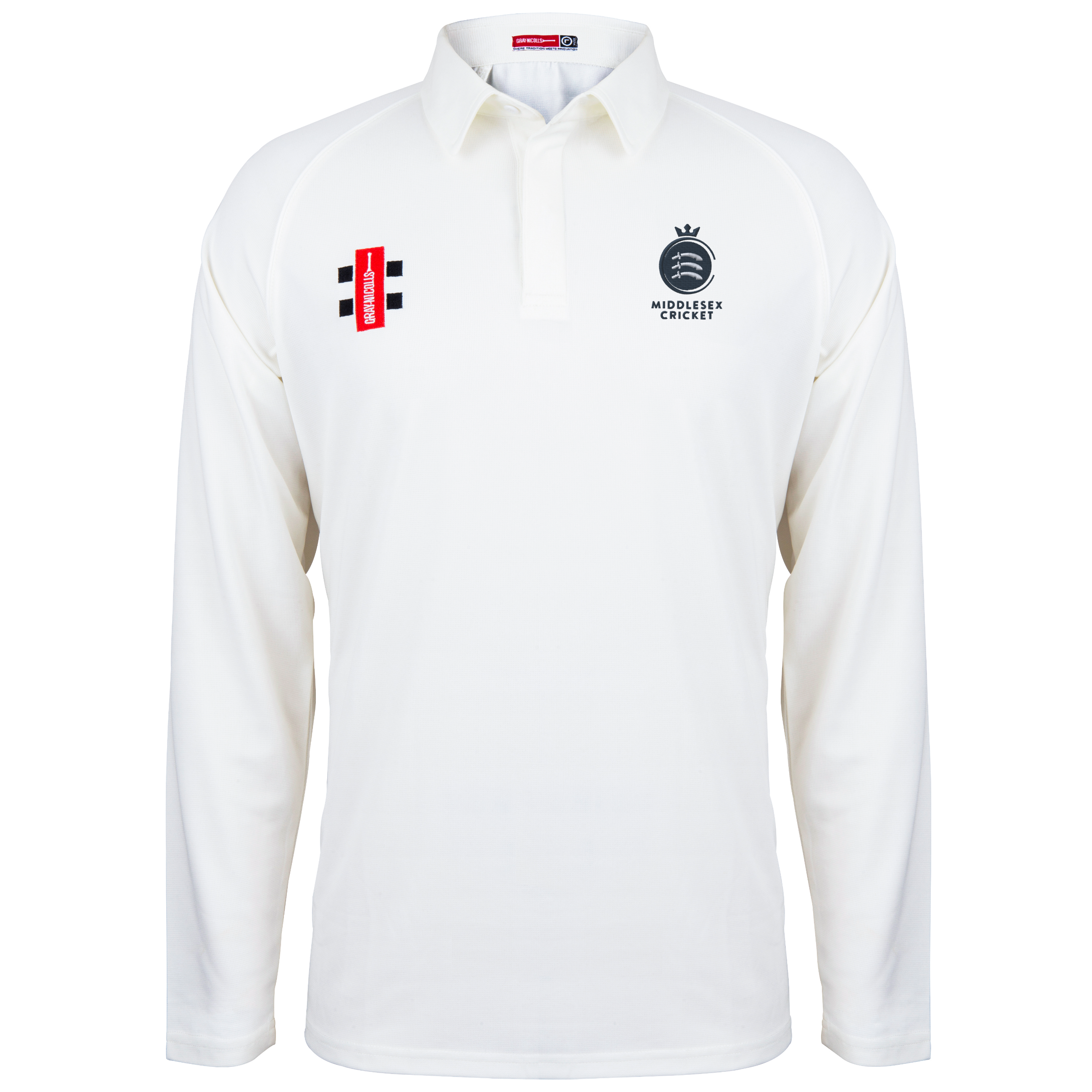 gray-nicolls-middlesex-cag-matrix-v2-camicia-cricket-junior-manica-lunga-avorio image 1