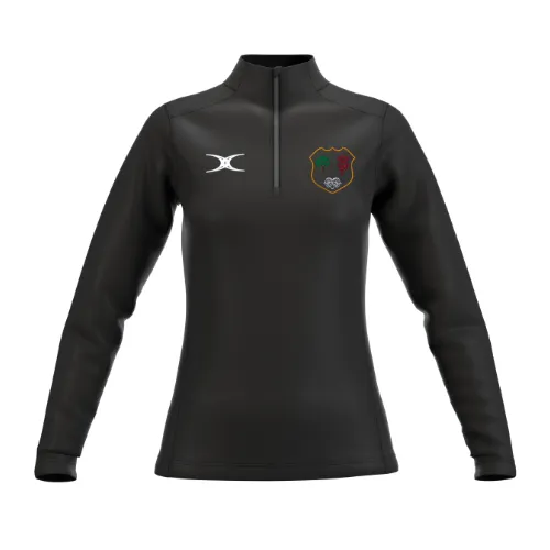 gilbert-rugby-nld-referees-society-atom-pile-1-4-zip-donna-nero image 1