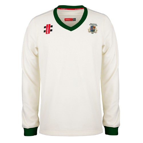 gray-nicolls-thrapston-cricket-club-pro-performance-maglione-match-bambino-avori image 1