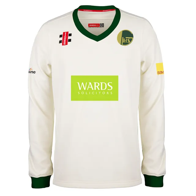 gray-nicolls-golden-hill-cc-senior-pro-performance-maglione-match-avorio-verde image 1