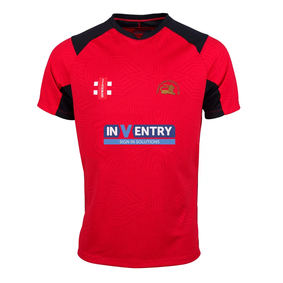 gray-nicolls-garstang-cc-pro-t20-maglia-cricket-senior-rosso-nero-manica-corta image 1