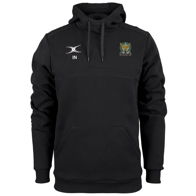 gilbert-rugby-llandaff-north-rfc-photon-felpa-con-cappuccio-nera-senior image 1