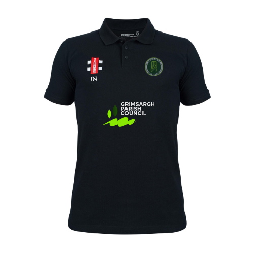 gray-nicolls-grimsargh-cricket-club-senior-polo-velocity-manica-corta-nera image 1