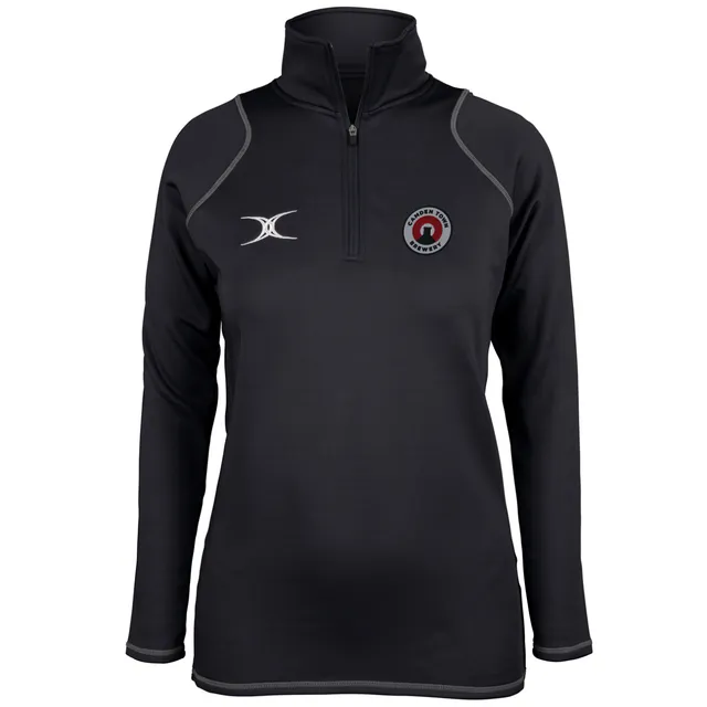 gilbert-rugby-camden-town-brewery-donna-quest-pile-1-4-zip-nero image 1
