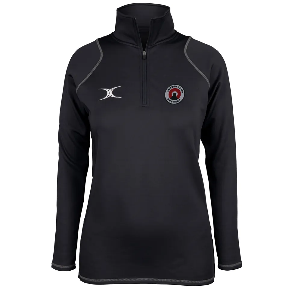 gilbert-rugby-camden-town-brewery-donna-quest-pile-1-4-zip-nero image 1
