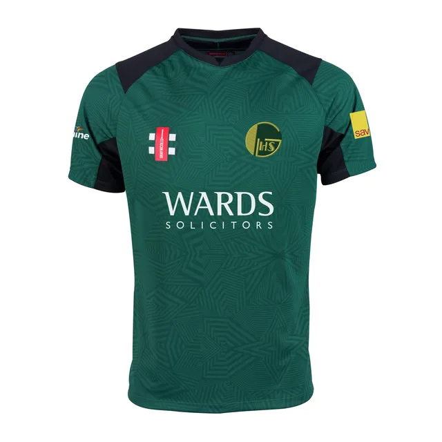 gray-nicolls-golden-hill-cc-pro-t20-maglia-partita-s-s-senior-green-black image 1