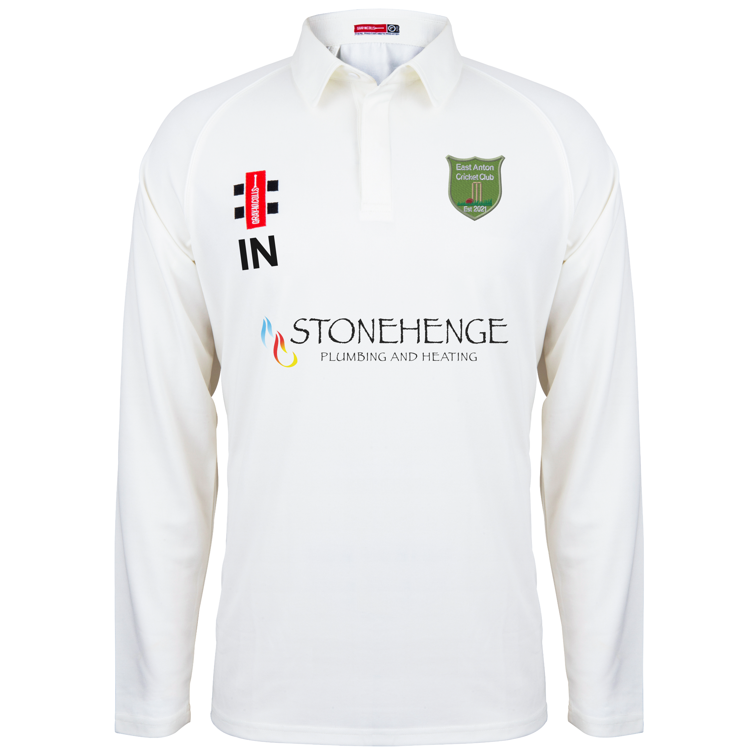 gray-nicolls-matrix-v2-maglia-cricket-manica-lunga-junior-east-anton-cc-avorio image 1