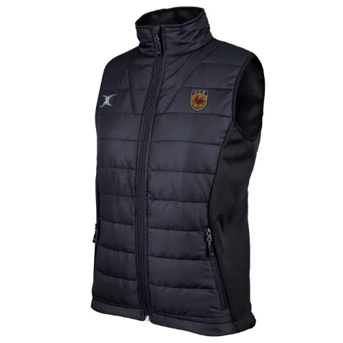 gilbert-rugby-harrogate-rufc-ladies-pro-gilet-smanicato-nero image 1
