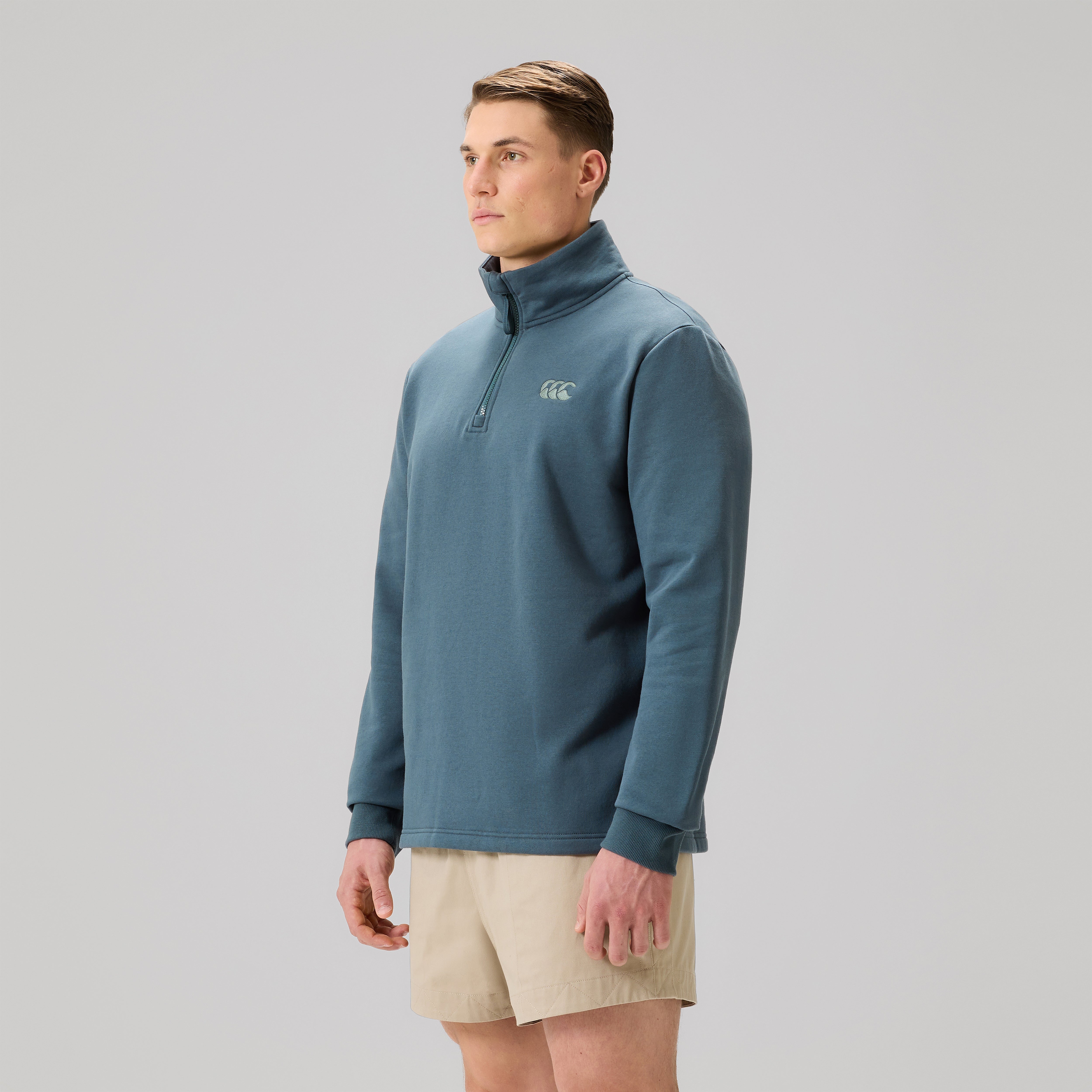 canterbury-fundamentals-1-4-zip-felpa-uomo-grigio image 4
