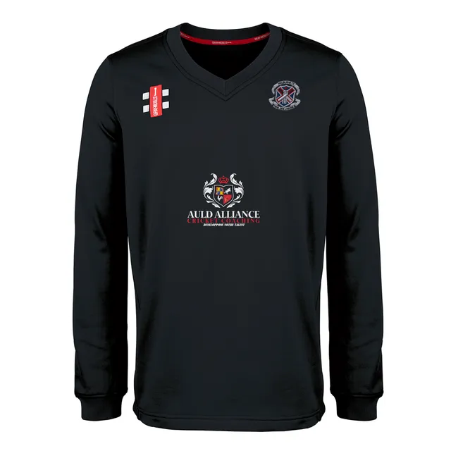 gray-nicolls-pro-performance-maglione-match-junior-nero-kelburne-cc image 1
