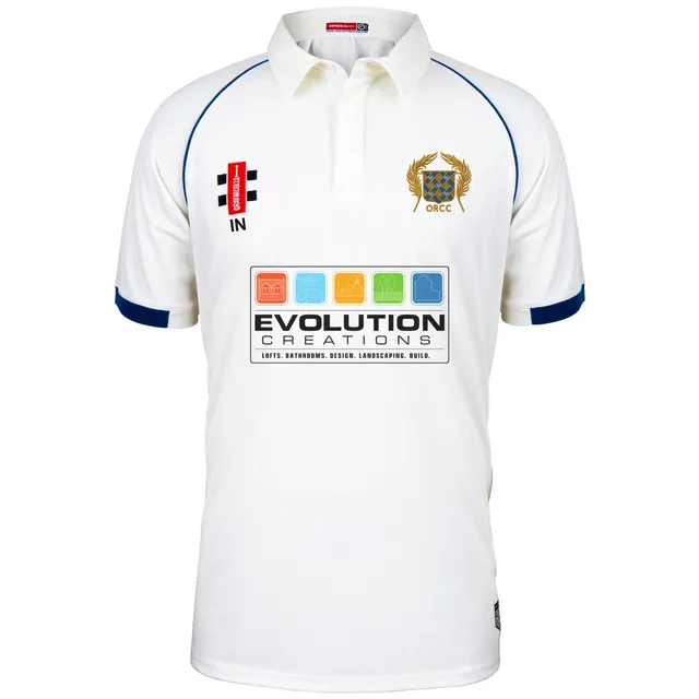 gray-nicolls-old-rutlishians-cc-senior-matrix-v2-s-s-shirt-ivory-navy image 1