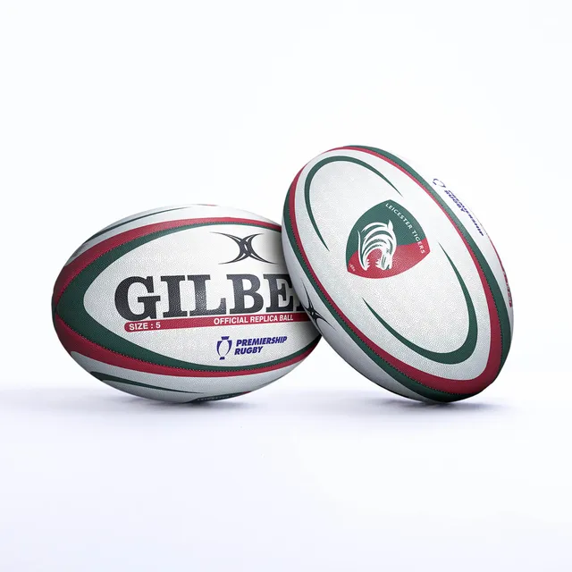 gilbert-rugby-leicester-tigers-replica-ball-pallone-rugby image 1