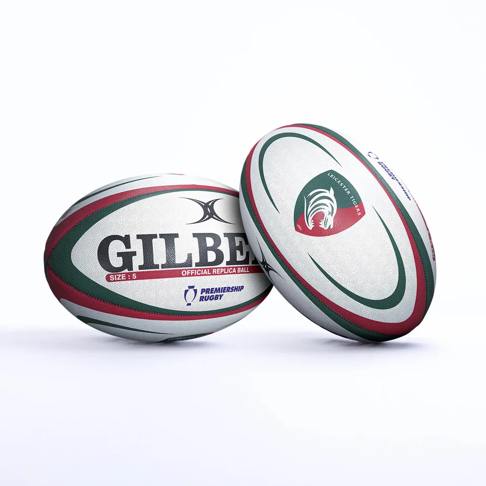 gilbert-rugby-leicester-tigers-replica-ball-pallone-rugby image 1