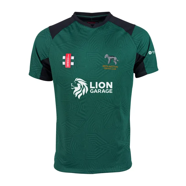 gray-nicolls-pro-t20-maglia-cricket-junior-u13-manica-corta-verde-nero-bedlingto image 1