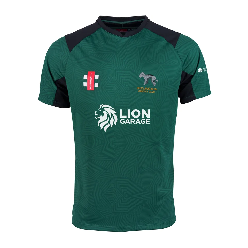 gray-nicolls-pro-t20-maglia-cricket-junior-u13-manica-corta-verde-nero-bedlingto image 1