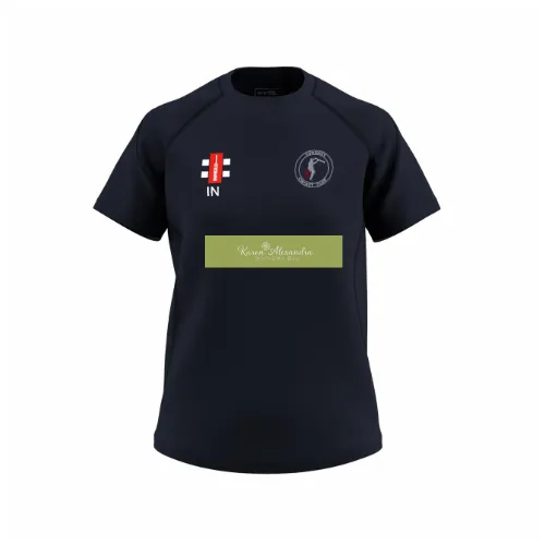 gray-nicolls-gts-t-shirt-manica-corta-cowdrey-cc-donna-blu-navy-scuro image 1