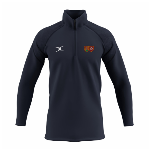 gilbert-rugby-old-northamptonians-ladies-rfc-gts-pile-1-4-zip-blu-navy-junior image 1