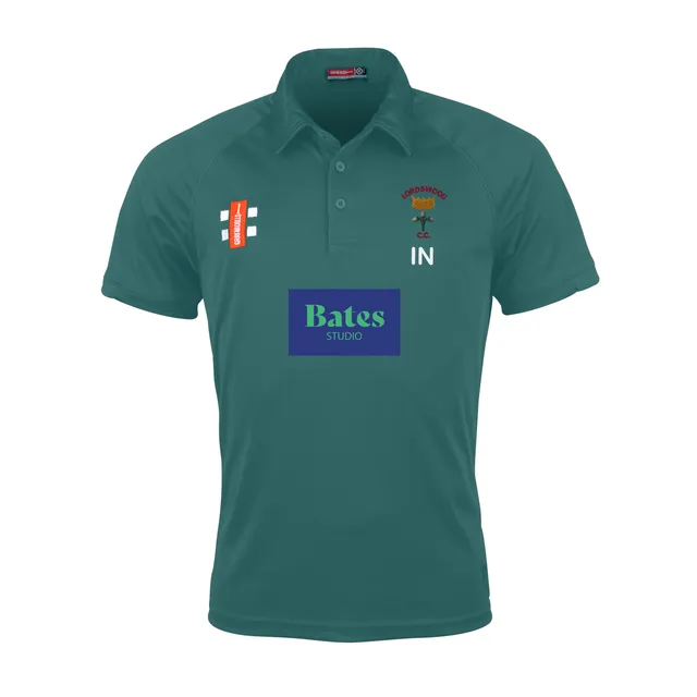 gray-nicolls-matrix-v2-polo-cricket-manica-corta-senior-lordswood-cc-verde image 1