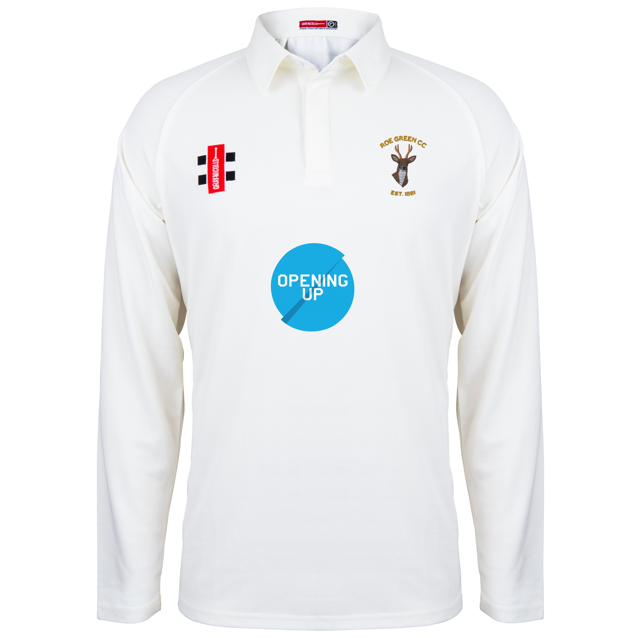 gray-nicolls-matrix-v2-maglia-cricket-manica-lunga-senior-roe-green-ivory image 1