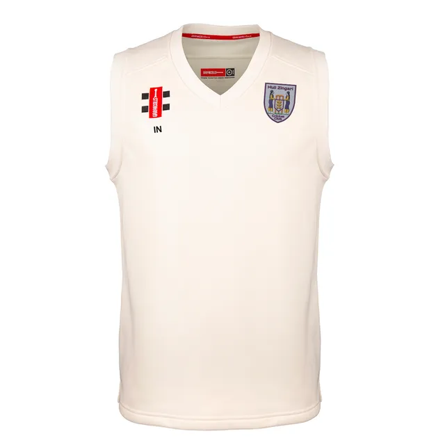 gray-nicolls-hull-zingari-cc-junior-pro-performance-slipover-match-avorio image 1