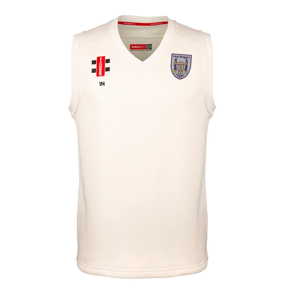 gray-nicolls-hull-zingari-cc-junior-pro-performance-slipover-match-avorio image 1