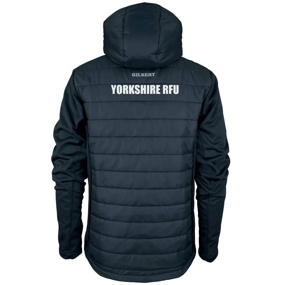 gilbert-rugby-yorkshire-rfu-allenatori-felpa-pro-active-1-4-zip-blu-navy image 1