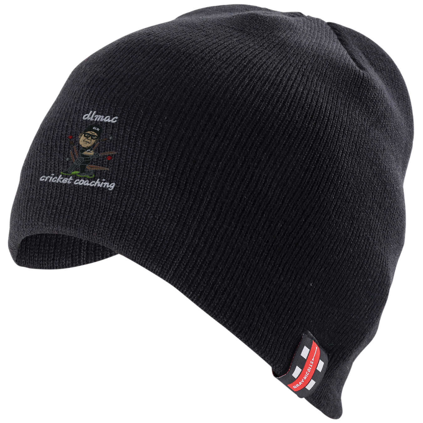 gray-nicolls-beanie-hat-adulto-dlmac-cricket-coaching-nero image 1