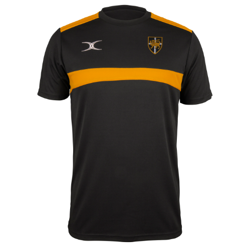 gilbert-rugby-esher-rfc-uomo-photon-t-shirt-nero-oro image 1