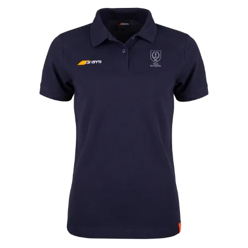 grays-plymouth-hc-tangent-polo-ladies-dark-navy-polo-donna-cotone-bio image 1