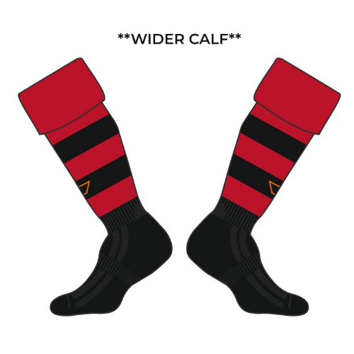 grays-g550-calze-hockey-worcester-hc-senior-rosso-nero image 1