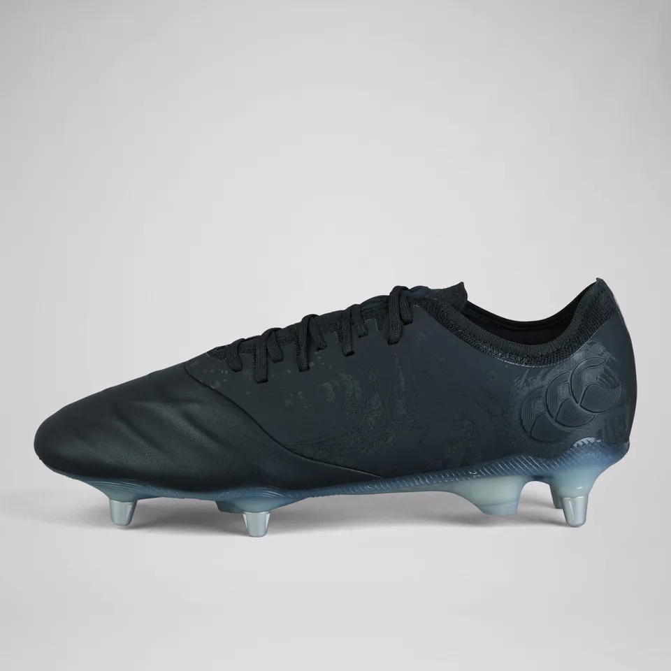 canterbury-phoenix-genesis-elite-scarpe-rugby-sg-unisex-nero-grigio image 1