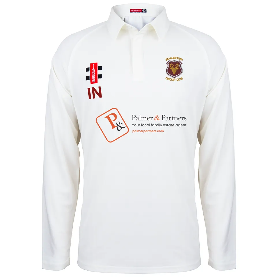 gray-nicolls-matrix-v2-maglia-cricket-manica-lunga-junior-avorio-beaulieu-park-c image 1