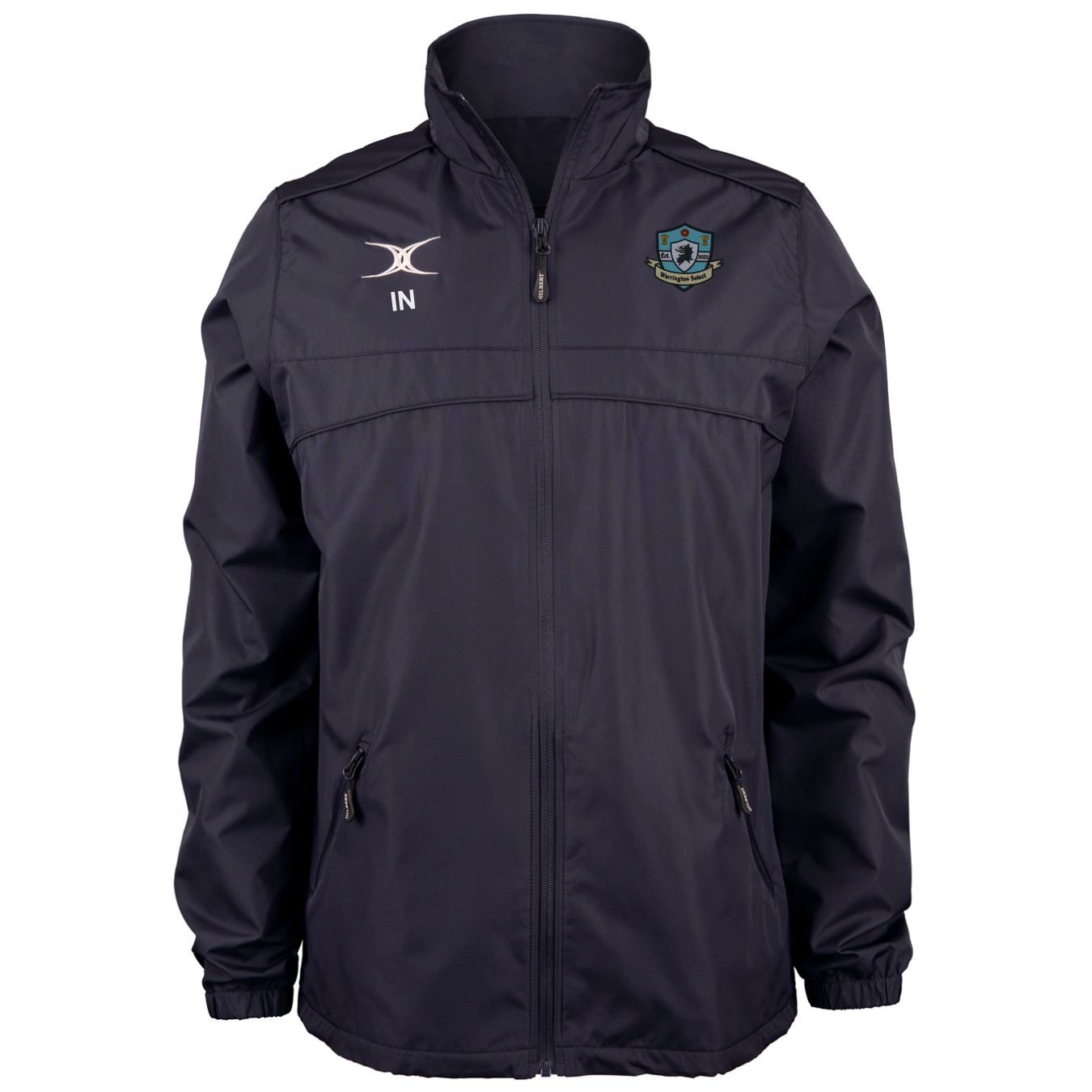 gilbert-rugby-warrington-select-rfc-giacca-full-zip-photon-blu-navy-uomo image 1