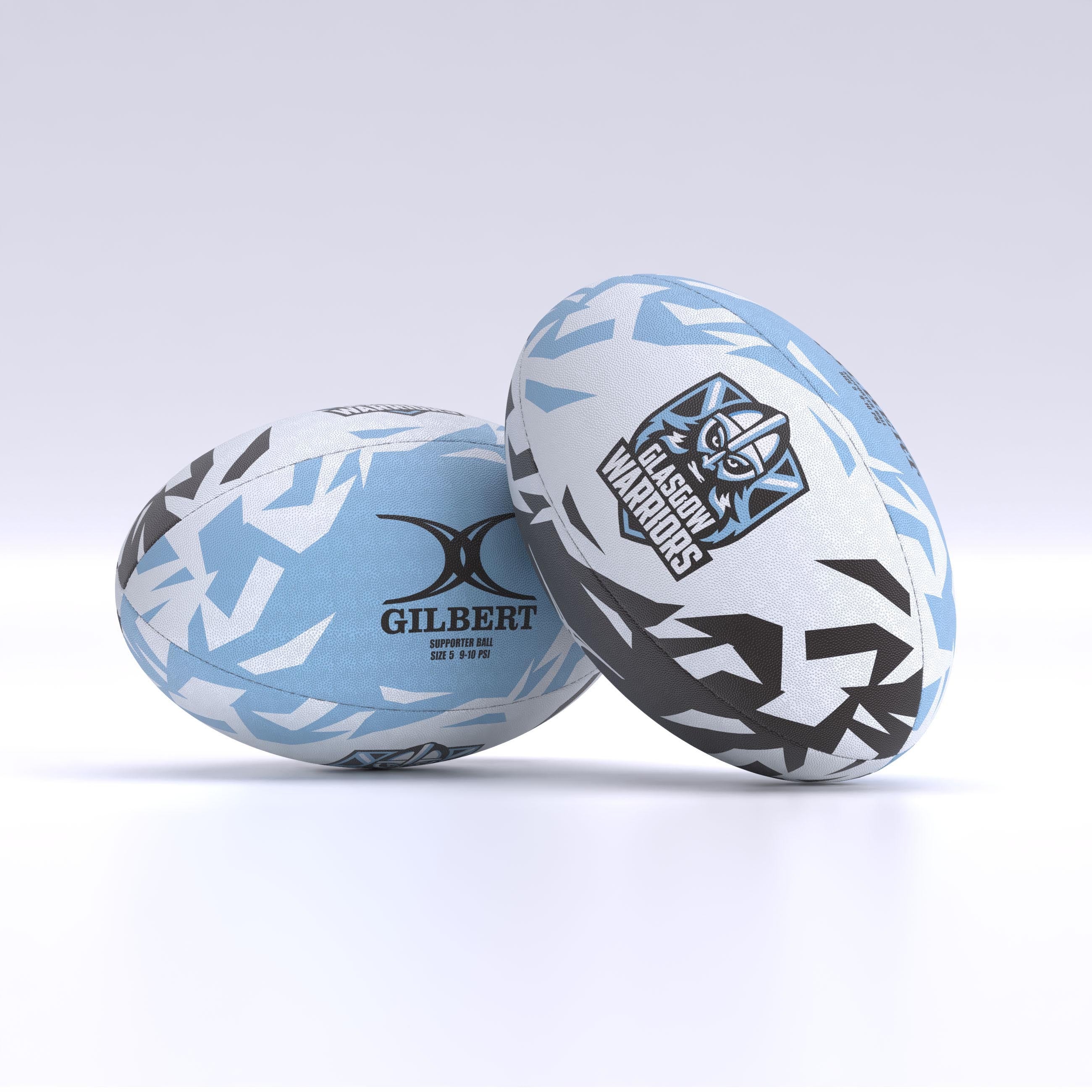 gilbert-rugby-glasgow-warriors-pallone-supporter-rugby-misura-4-5 image 1