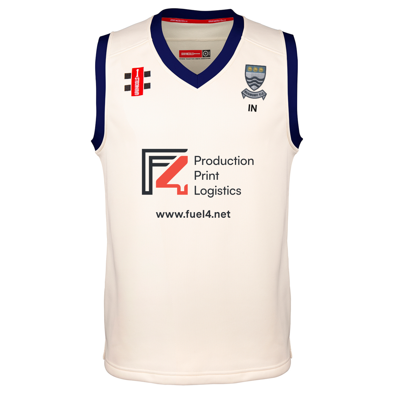 gray-nicolls-pro-performance-slipover-match-junior-avorio-navy-sunbury-cc image 1