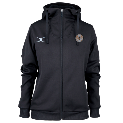 gilbert-rugby-pro-felpa-con-cappuccio-donna-nottingham-medics-tennis-nera image 1