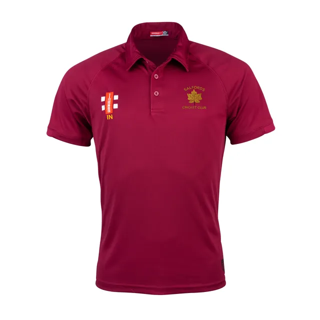 gray-nicolls-salfords-cc-junior-matrix-v2-polo-manica-corta-bordeaux image 1