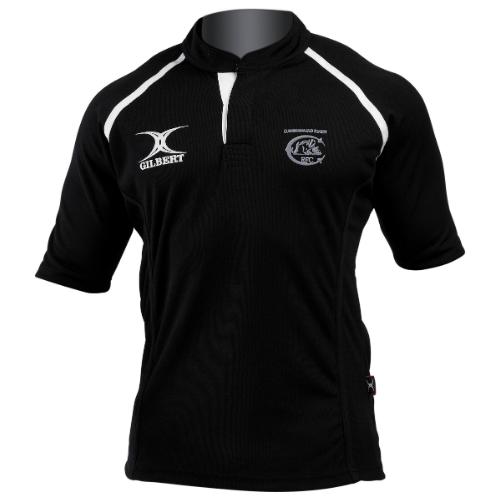 gilbert-rugby-cumbernauld-rfc-xact-ii-maglia-junior-nera-monochrome image 1