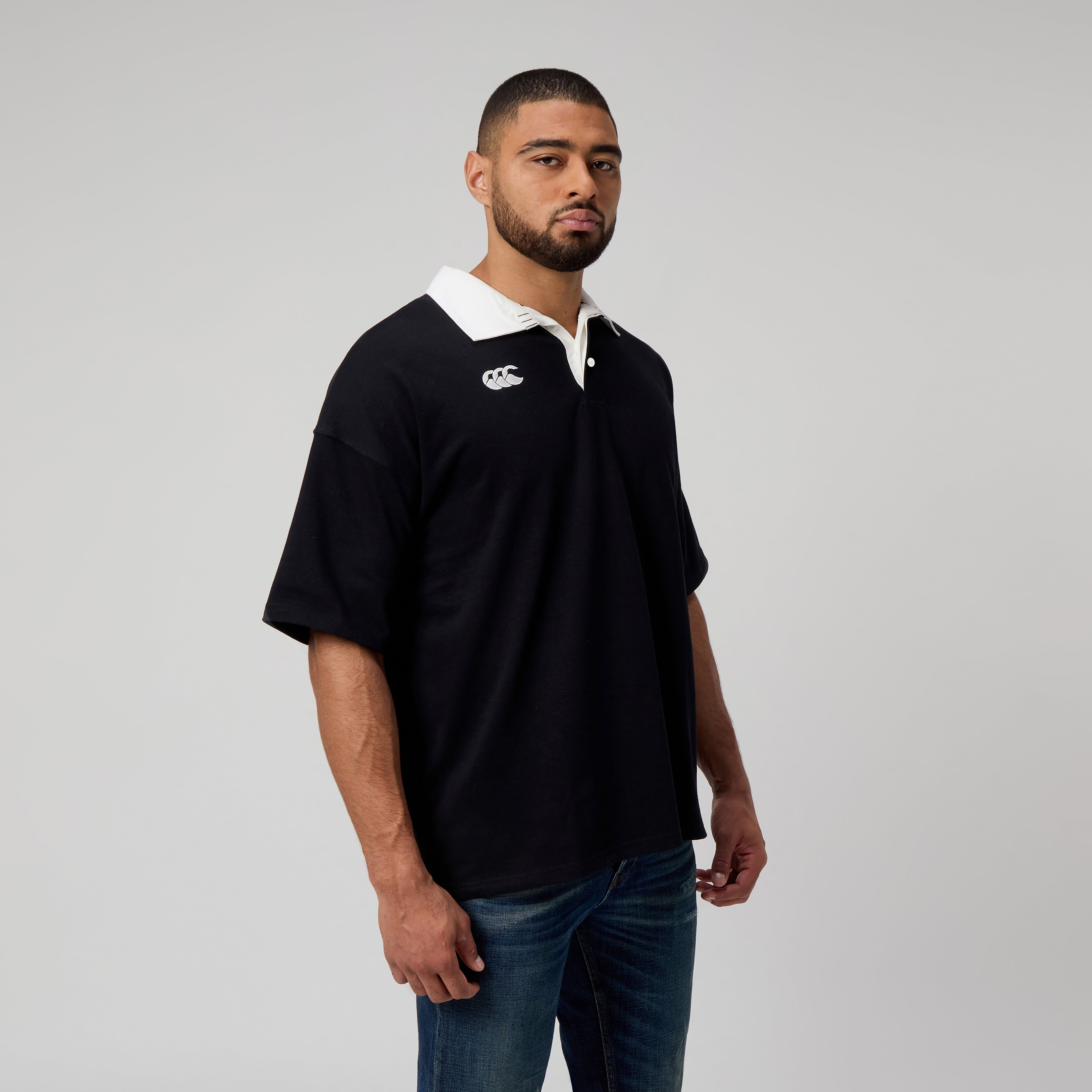 canterbury-solid-dye-maglia-rugby-uomo-manica-corta-black image 2