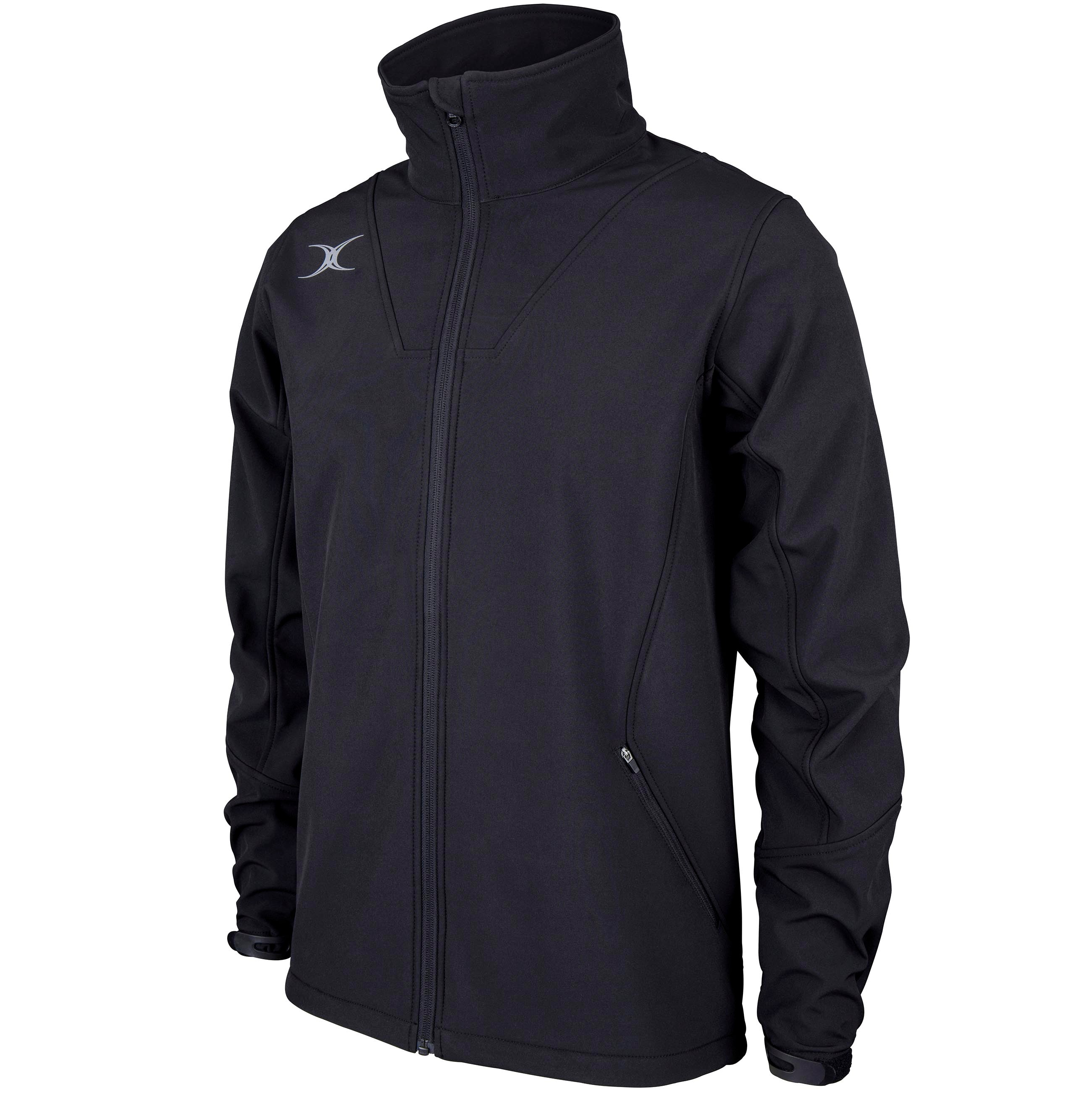 gilbert-rugby-pro-giacca-full-zip-softshell-nero image 2