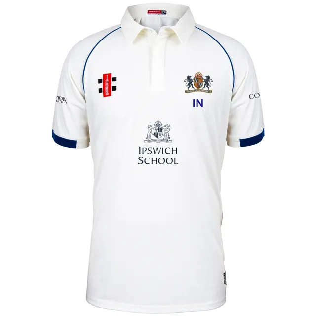 gray-nicolls-copdock-old-ipswichian-senior-matrix-v2-s-s-shirt-ivory-navy-maglia image 1