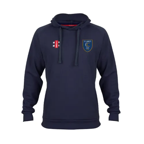 gray-nicolls-st-james-fury-junior-velocity-hoodie-navy-con-cappuccio image 1