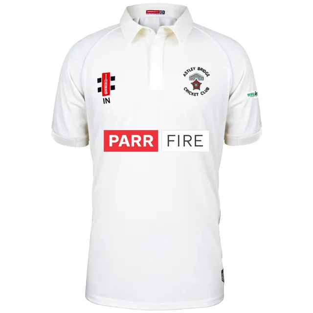 gray-nicolls-matrix-v2-maglia-cricket-manica-corta-junior-avorio-astley-bridge image 1
