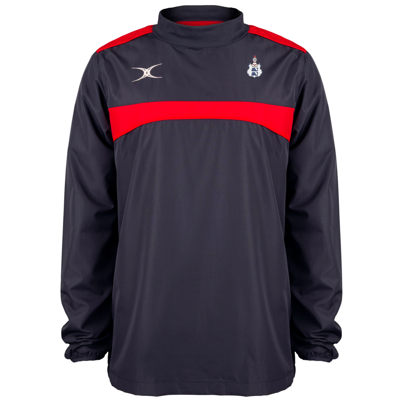 gilbert-rugby-brighton-rfc-junior-photon-giacca-warm-up-blu-navy-rossa image 1