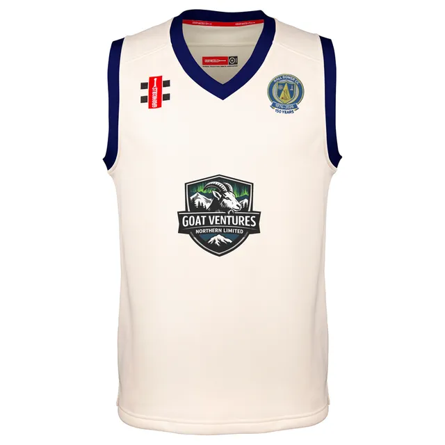 gray-nicolls-hall-bower-cc-slipover-match-pro-performance-senior-avorio-blu-navy image 1