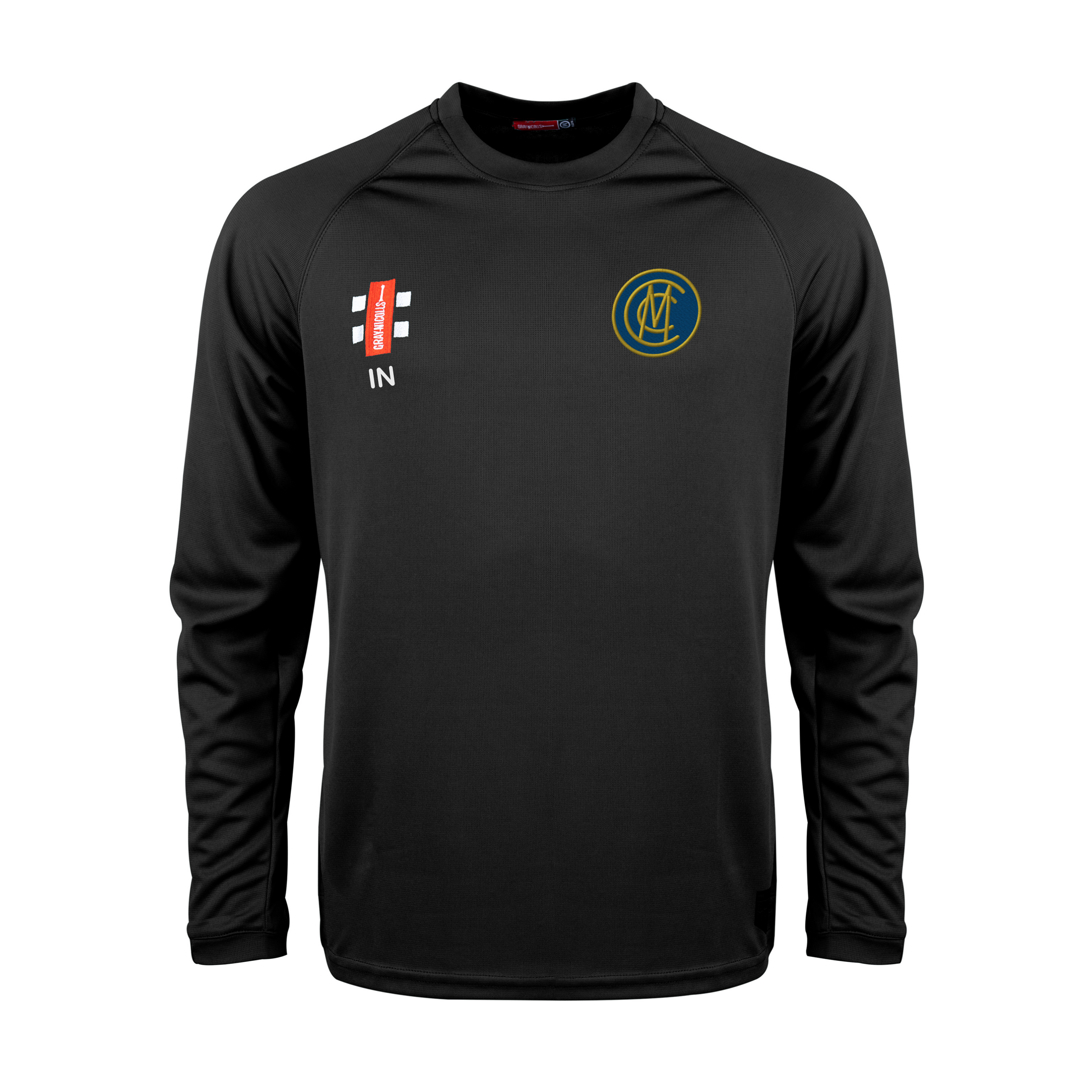 gray-nicolls-matrix-v2-t-shirt-manica-lunga-junior-marshalswicket-cc-nero image 1